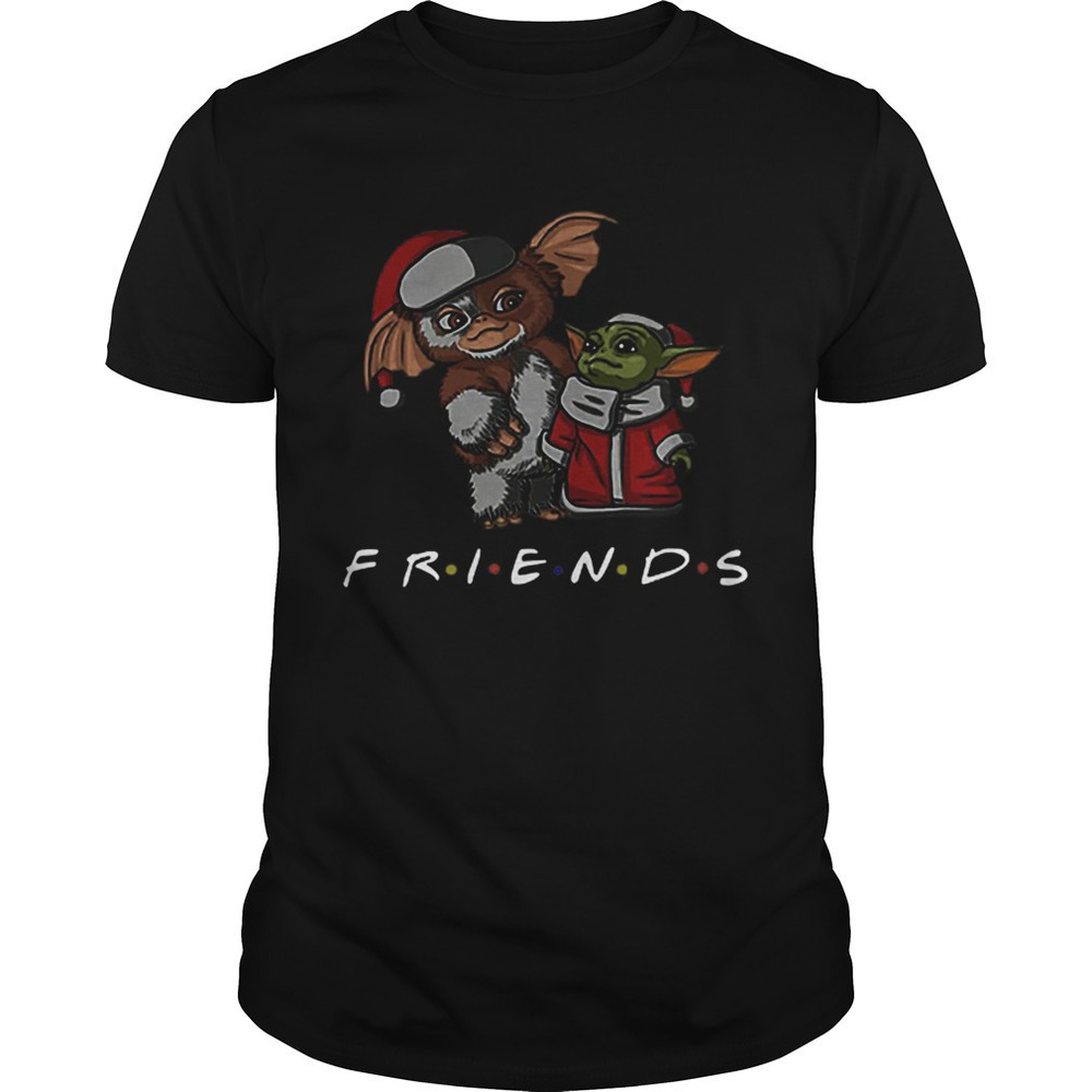 Baby Yoda And Baby Gizmo Santa Friends Christmas Shirt
